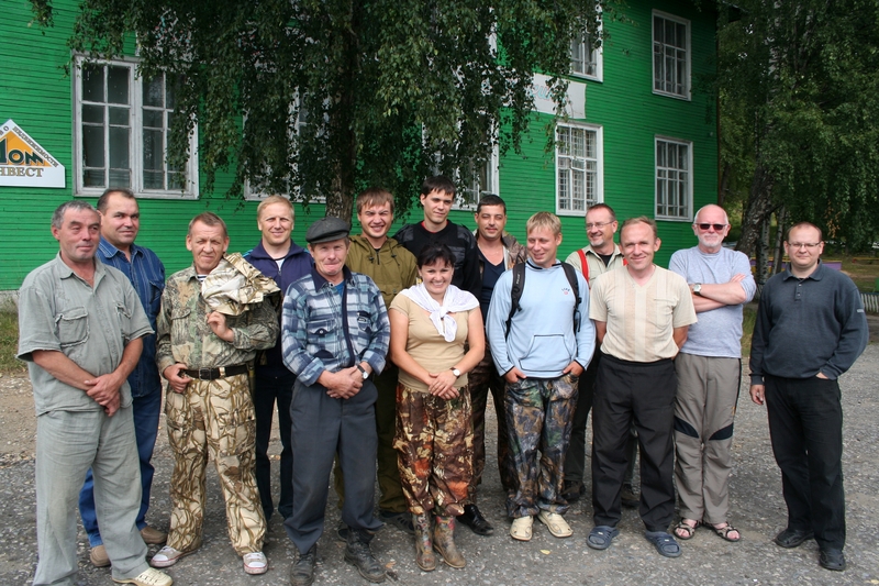 Экспедиционная команда перед отъездом в верховья р.Мезень