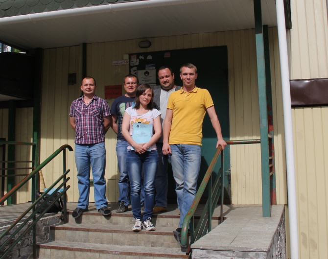 The group of trainees with Nikolay Shuktomov and Nikolay Shilov