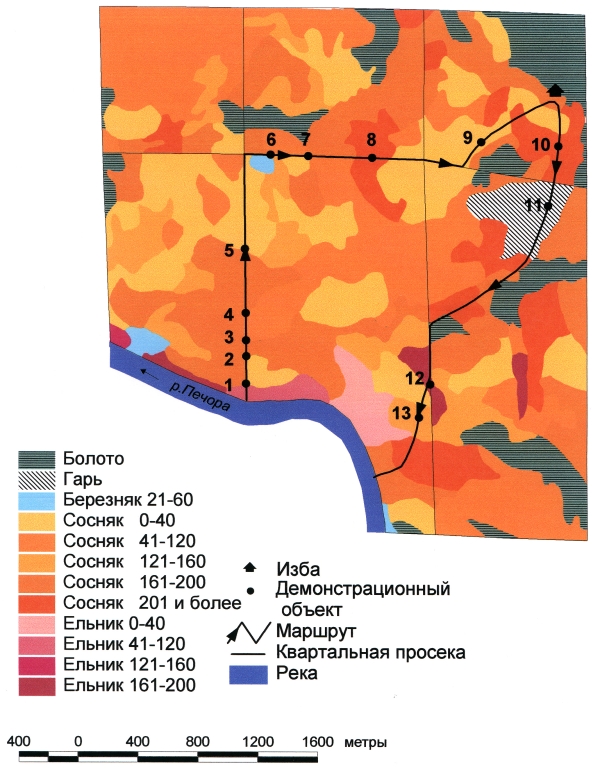 Печоро-Илычский Заповедник: демонстрационный маршрут №1